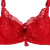 イブのショーブラジャ女子セク刺繡小さい胸寄せブラ无スポン3599大红75 B=34 B薄いカップ
