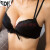 フランスDKブラジャのセトノワアセクシの美背レイちゃんの胸に寄せられます。ブラ軽蝶々結び黒70 A=32 A